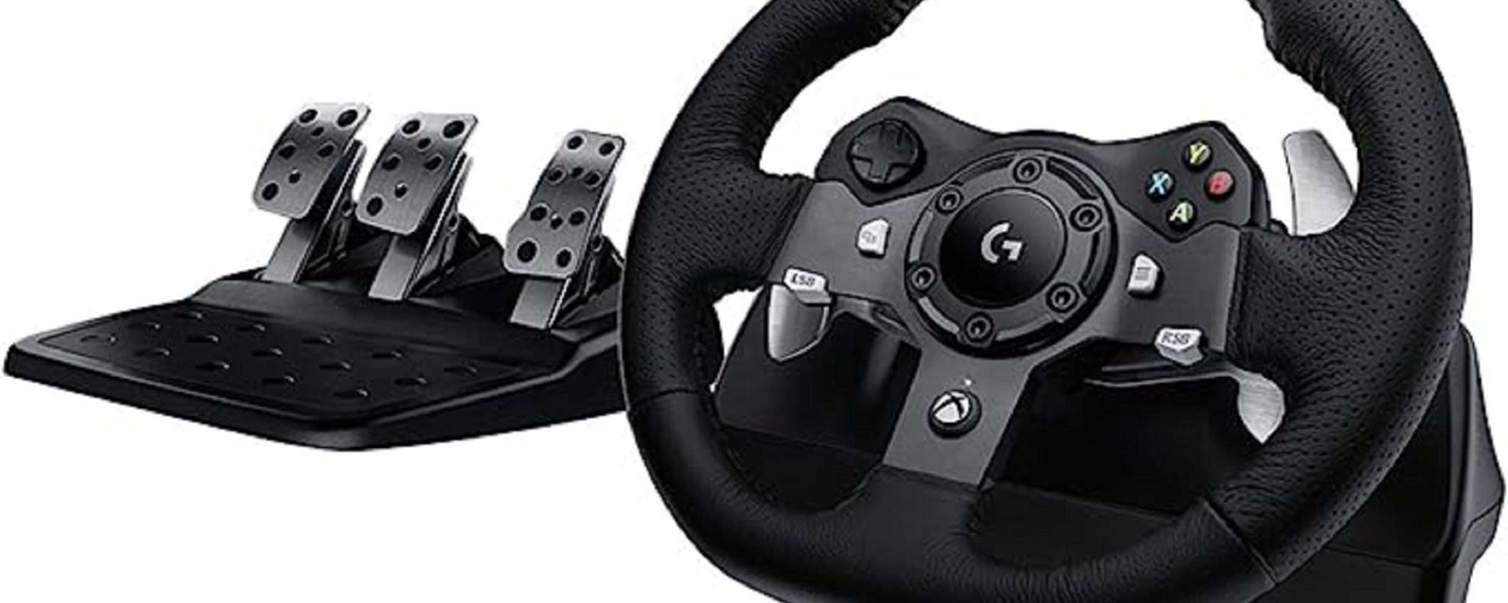 Pedaliera e volante Logitech G920 in super sconto su Amazon (-37%)