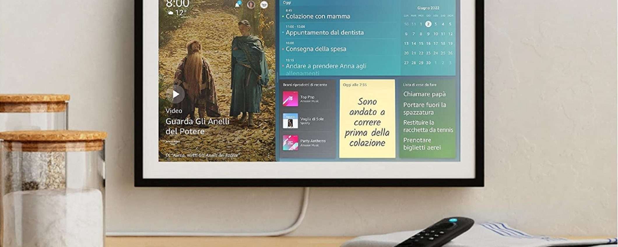 Echo Show 15 + telecomando: sconto del 26% e risparmio di 82€ su Amazon