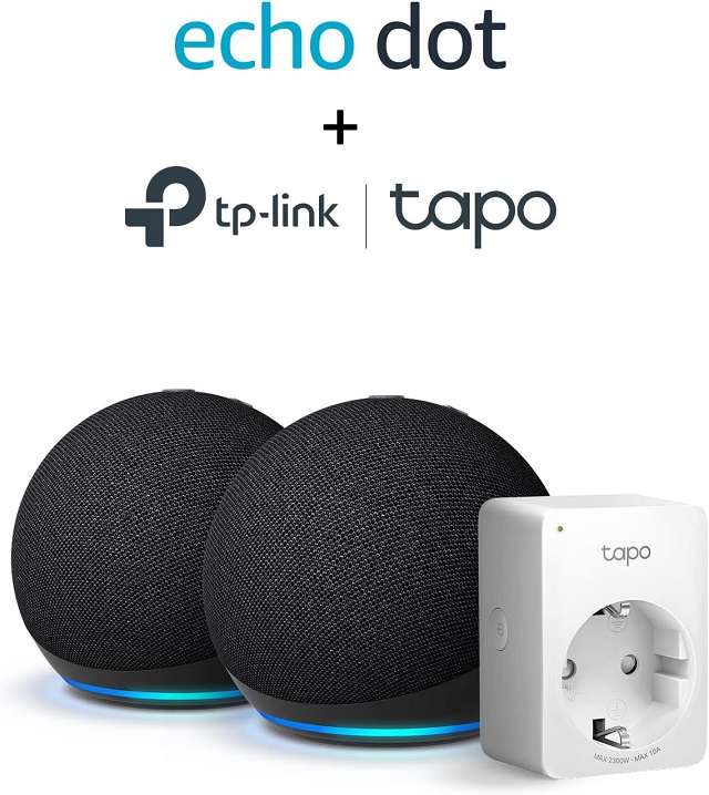 2 Echo Dot 5 + presa intelligente TP-Link