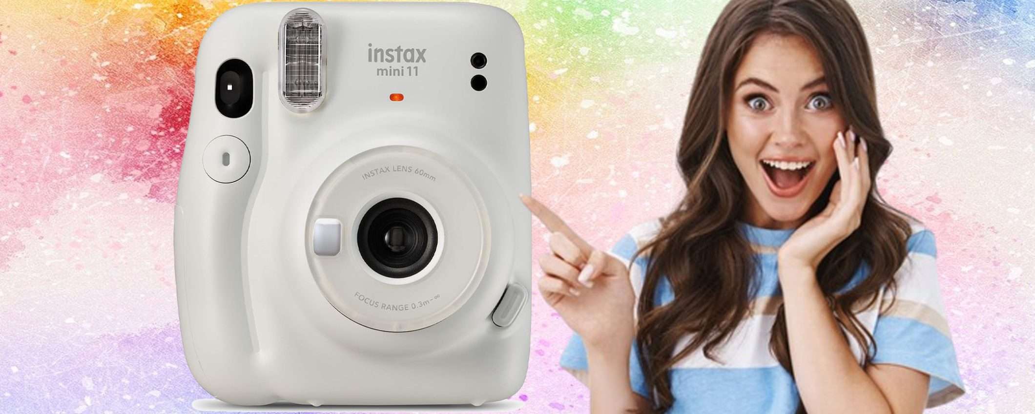 Fujifilm instax mini 11 in offerta: sconto IMPERDIBILE del 32%