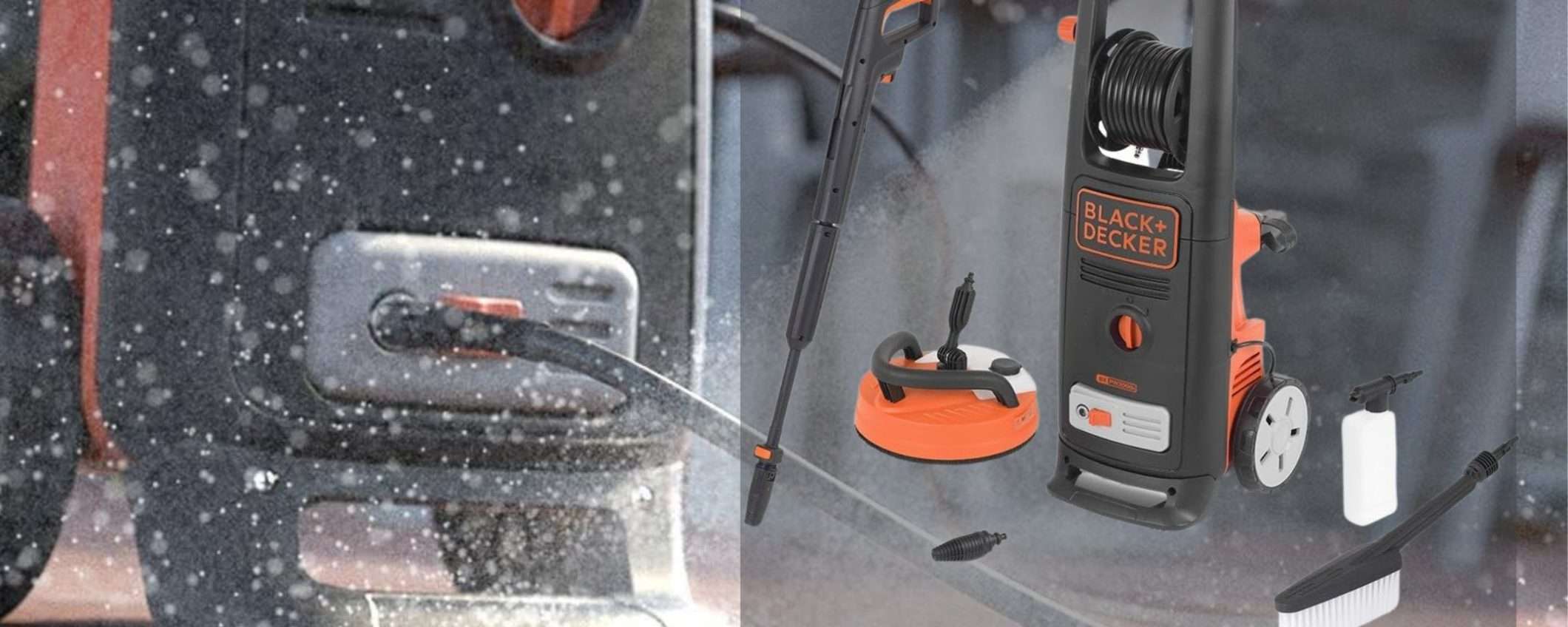 Black+Decker, idropulitrice SUPER accessoriata a 99€: 10 motivi per averla