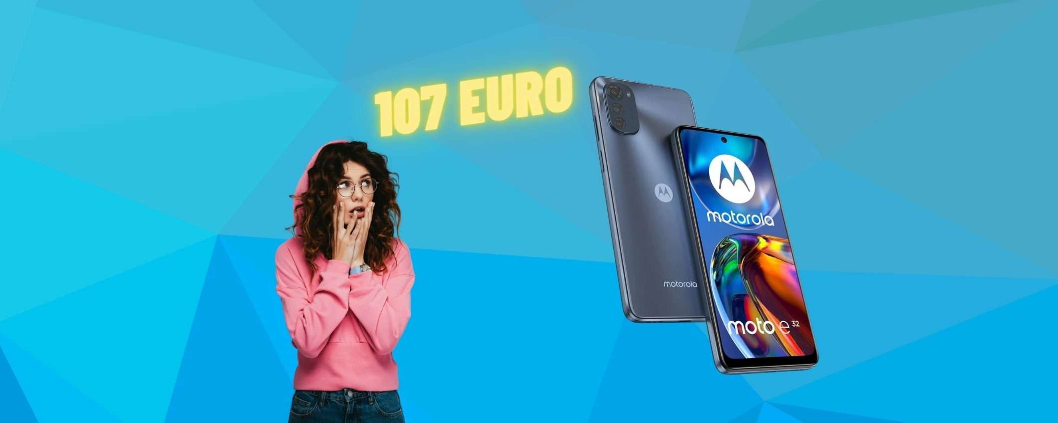 Smartphone Motorola a 107 euro: Amazon ti offre un prezzo SHOCK