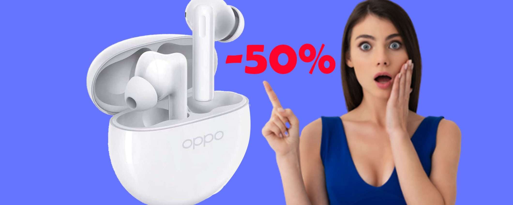 OPPO Enco Buds2 super scontati del 50%: tuoi a soli 24,99€