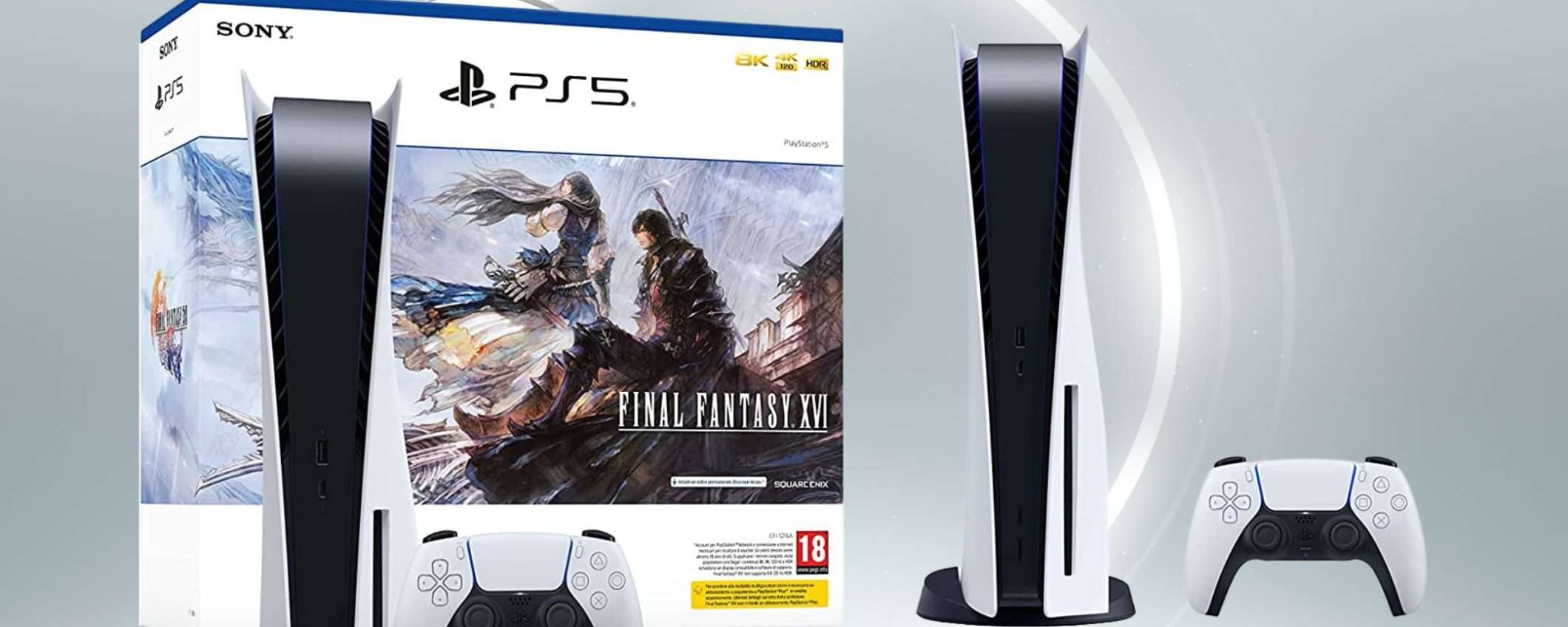 PlayStation 5 bundle Final Fantasy XVI: MINIMO STORICO (519€ invece di 619€)