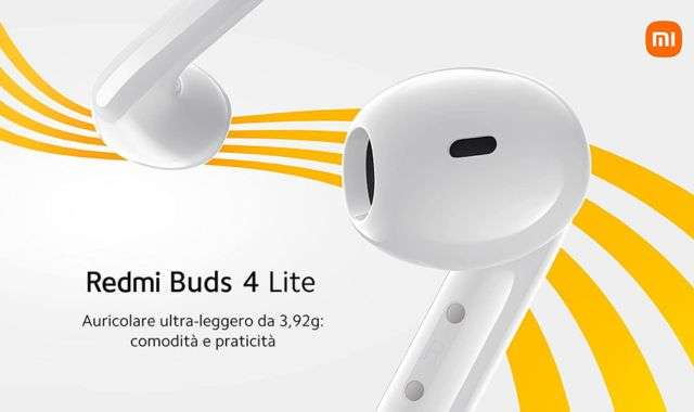 Redmi Buds 4 Lite leggeri