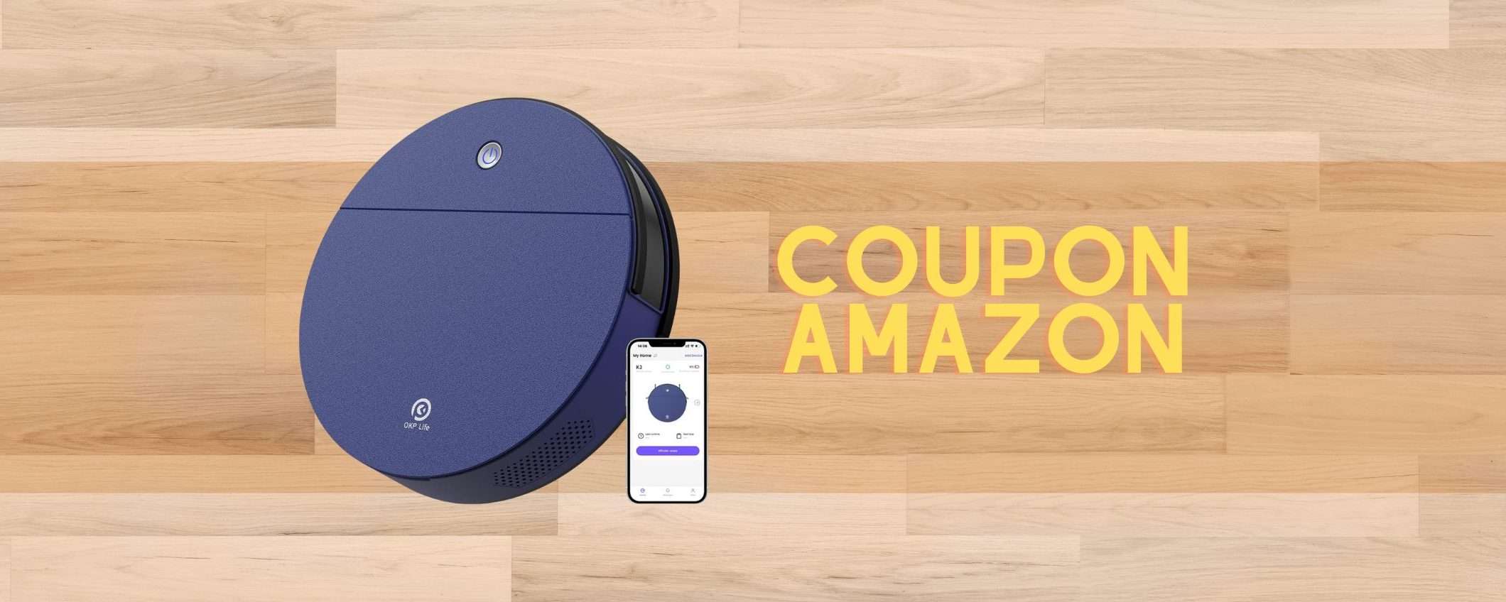 Robot aspirapolvere: con il coupon Amazon lo paghi pochissimo