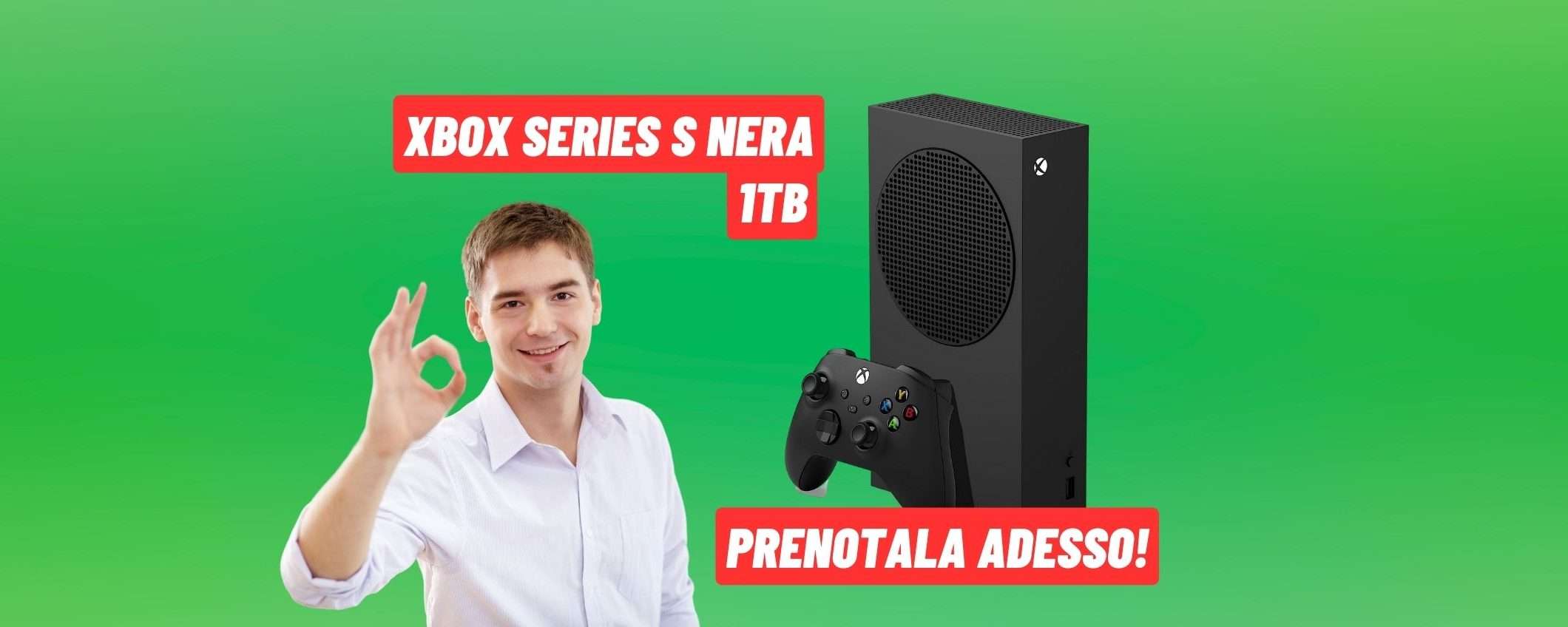 Xbox Series S Nera da 1TB: eccola, prenotala adesso su Amazon