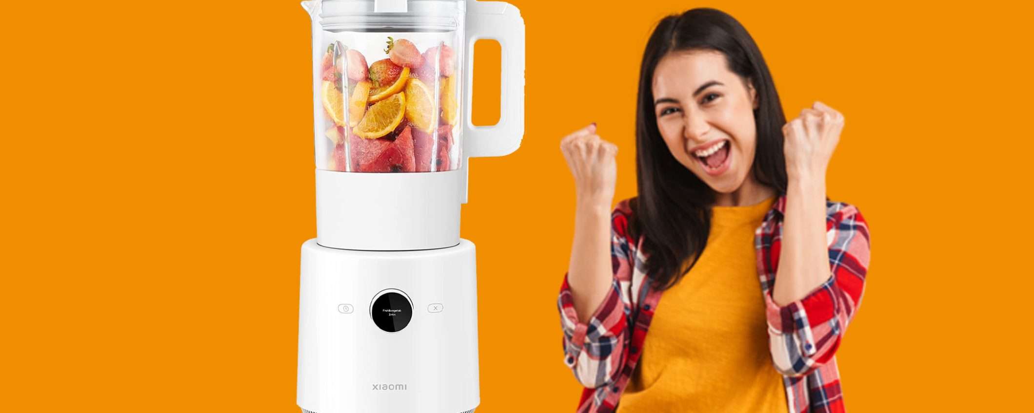 Frullatore Xiaomi Smart Blender con 9 velocità in offerta a 66,99€