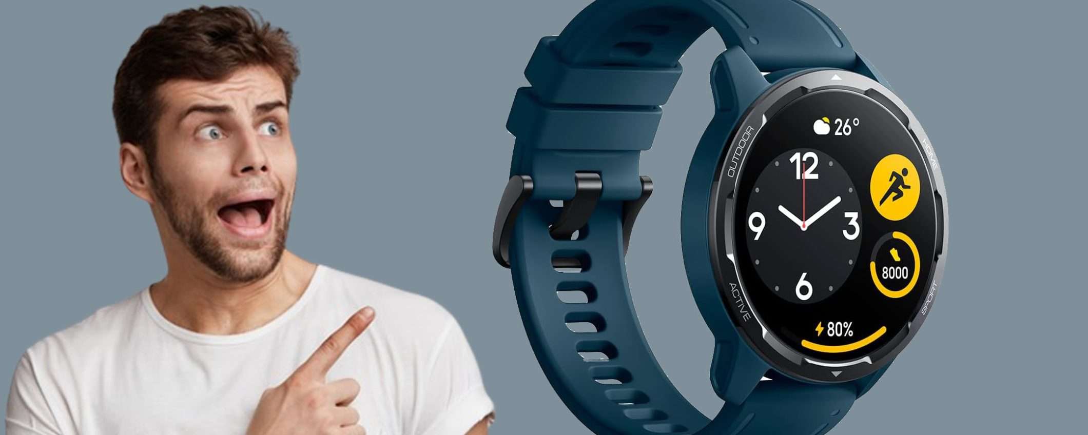 Xiaomi Watch S1 Active in offerta a soli 102€: sconto TOP (-49%)