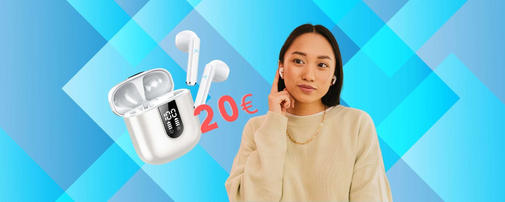 Auricolari Bluetooth a SOLI 20€ con gli SCONTI FOLLI di Amazon