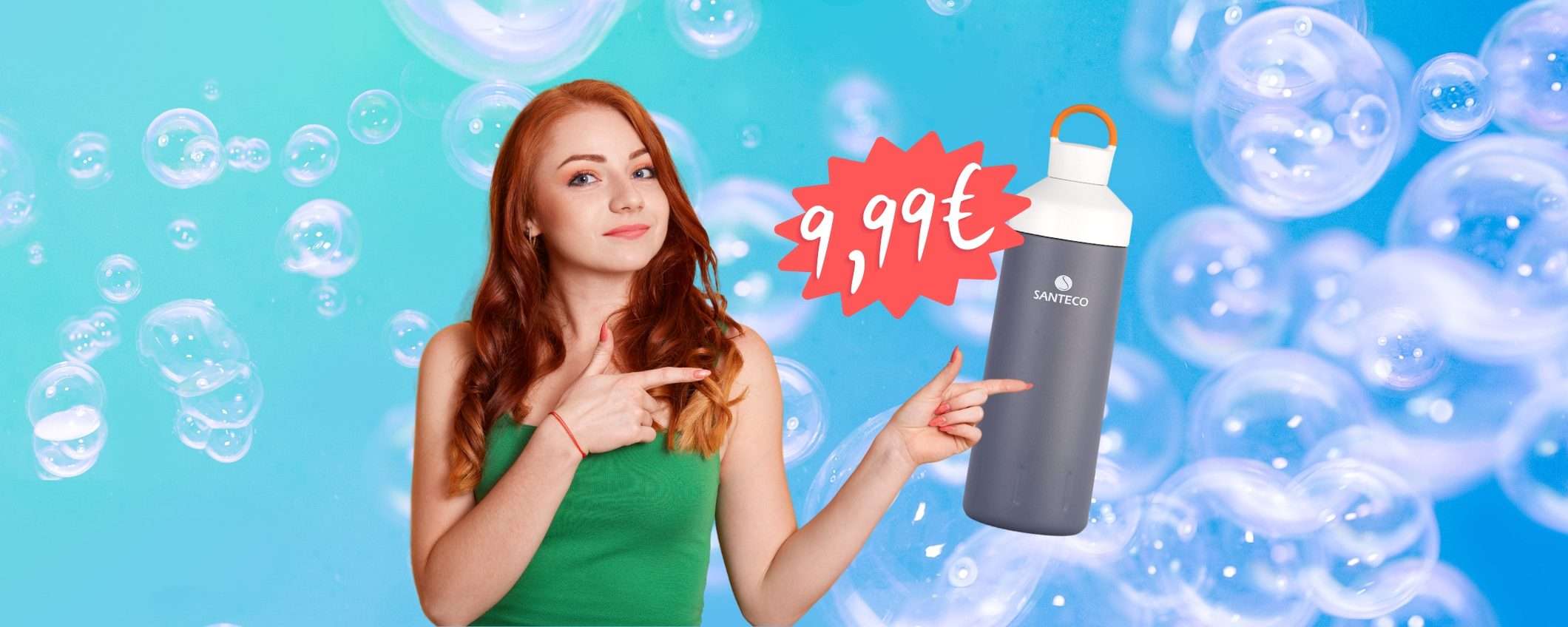 Borraccia termica da 590ml per tenere al freddo e al caldo a 9,99€