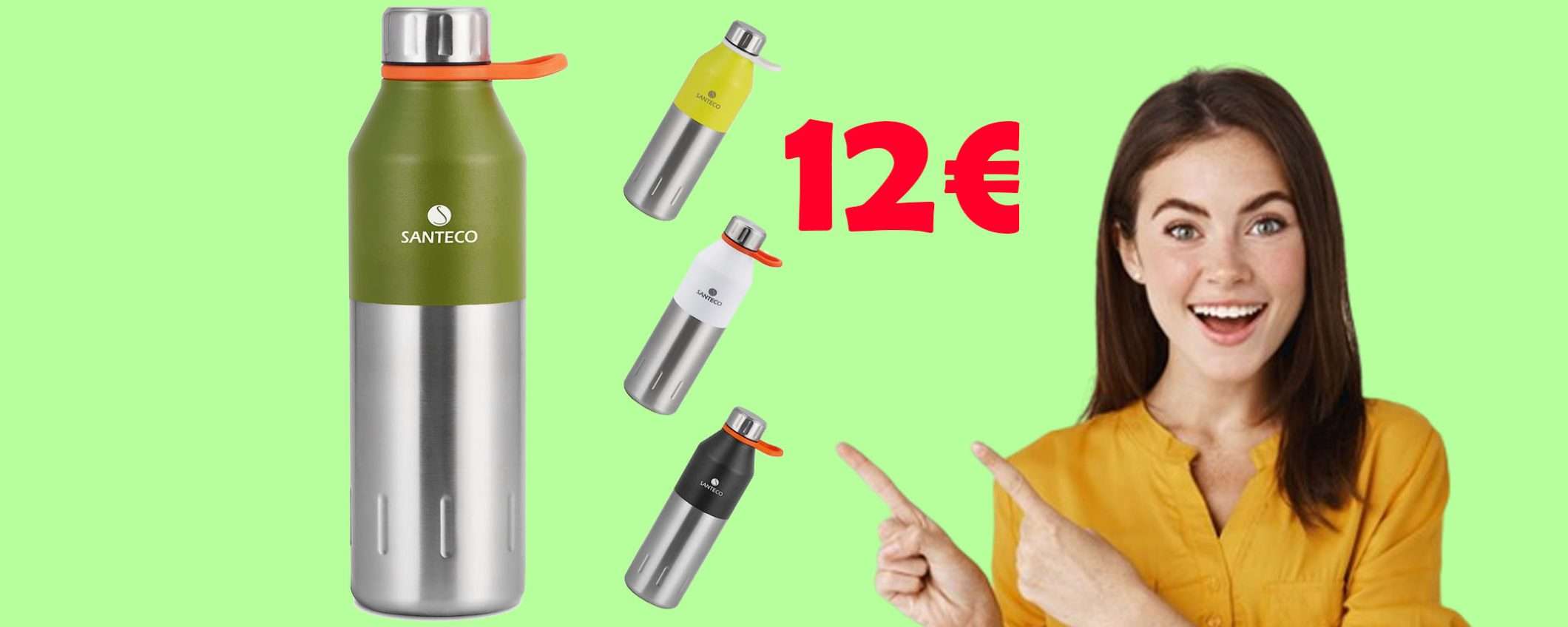 Borraccia termica da 500 ml, sconto TOP: tua a soli 12€