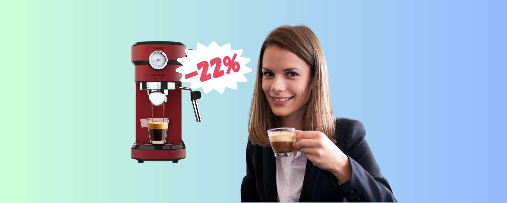 Cecotec Cafelizzia: la macchina per caffè e cappuccio meglio del bar