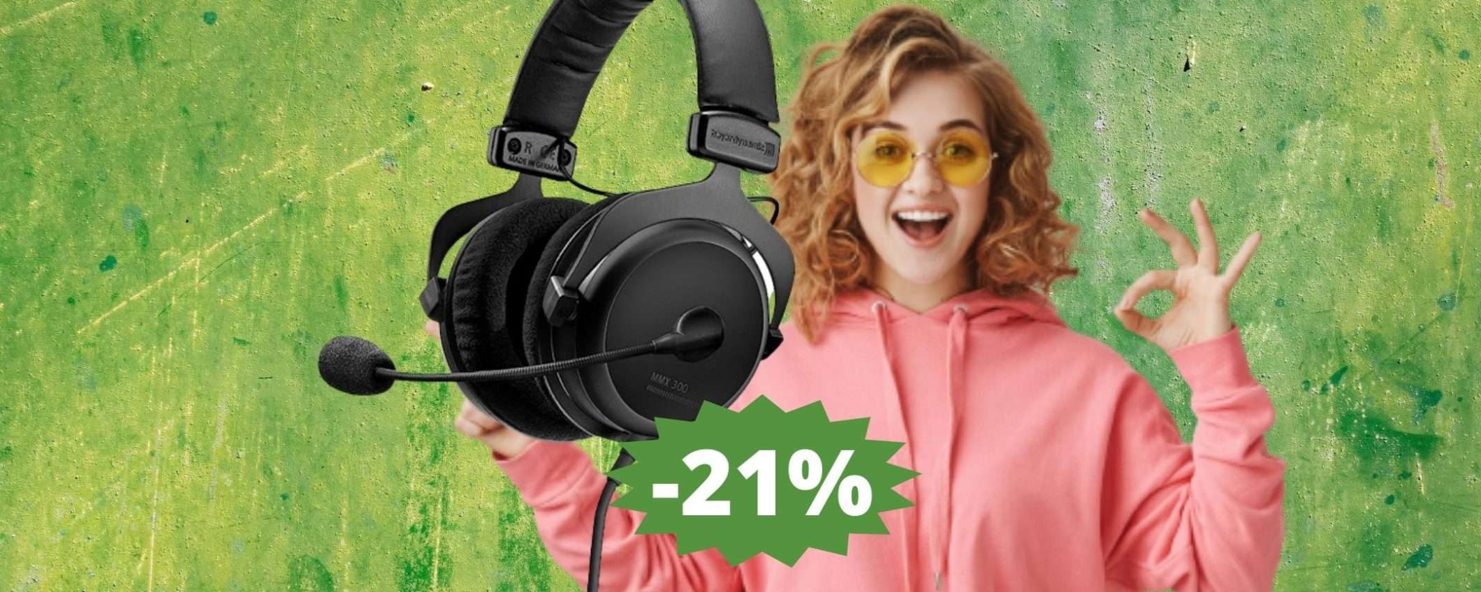 Beyerdynamic MMX 300: super SCONTO per le cuffie da gaming premium