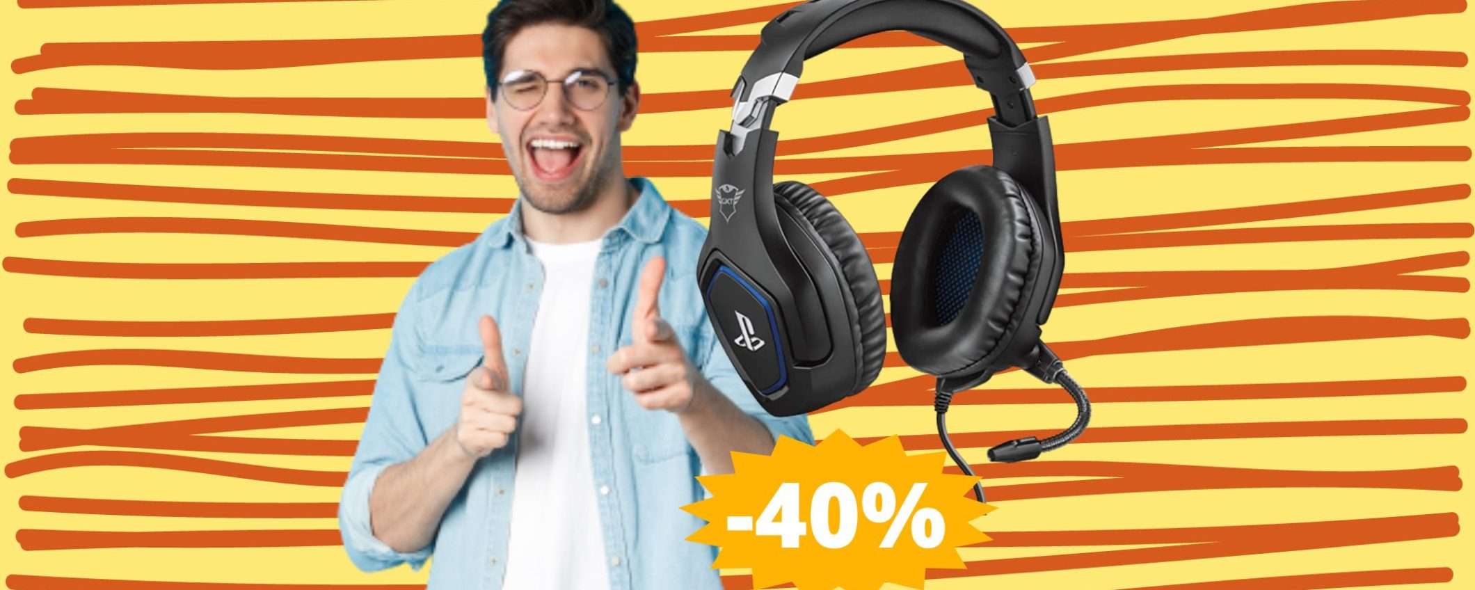 Cuffie da gaming Trust GXT 488: potenza audio in MEGA sconto