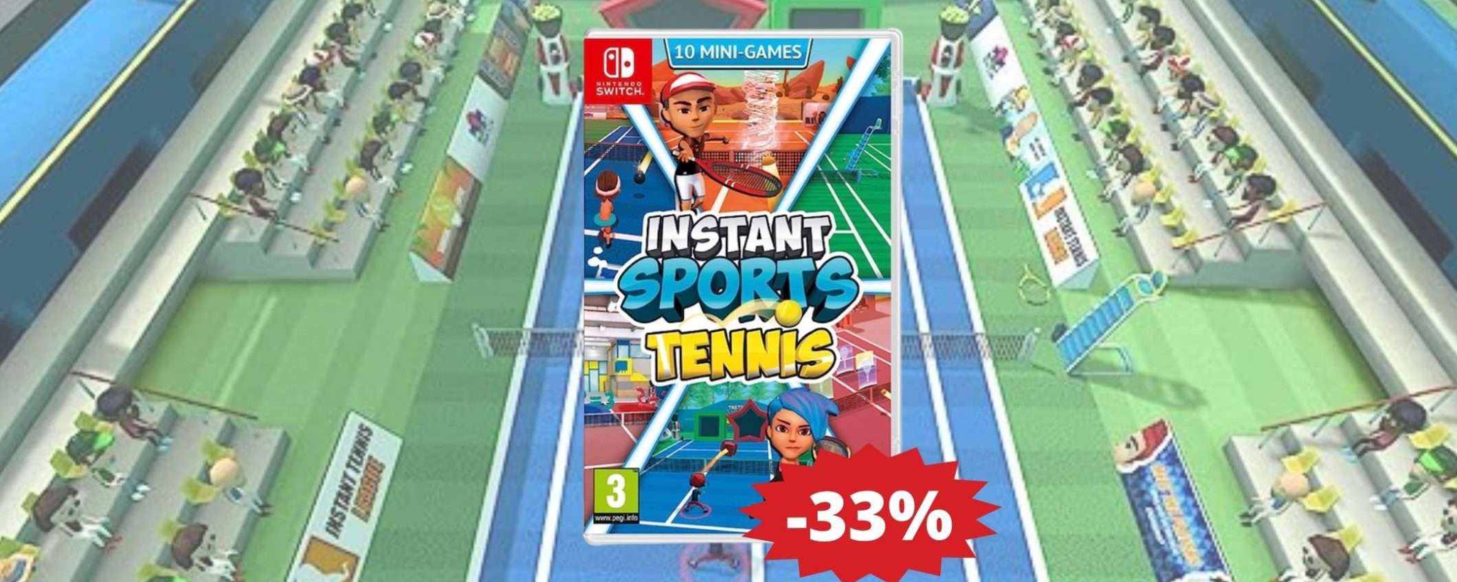 Instant Sports Tennis per Switch: tanto divertimento, ad un prezzo ridicolo