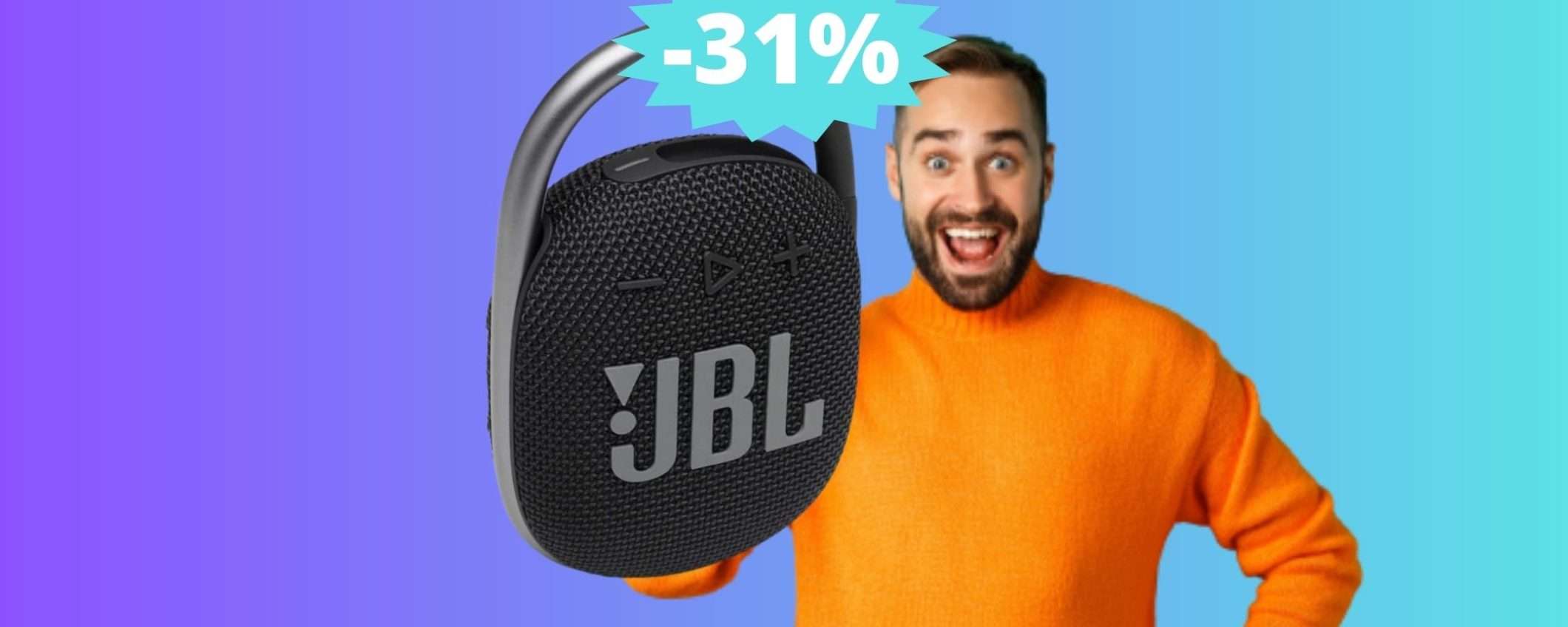 JBL Clip 4: ottimo speaker Bluetooth in SUPER sconto su Amazon