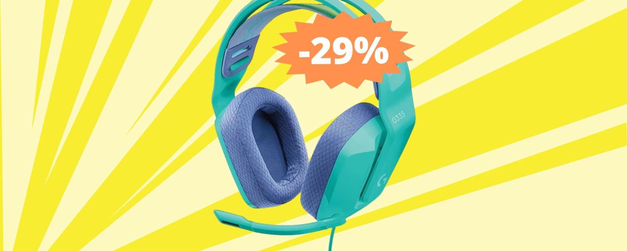 Logitech G335: le cuffie da gaming che stavi cercando (-29%)