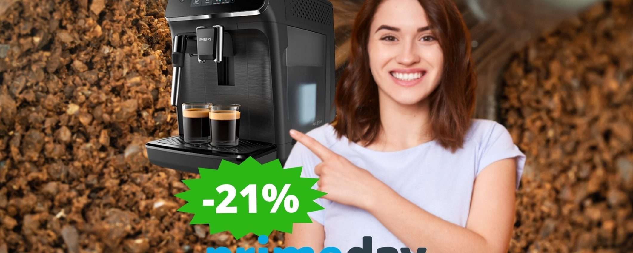 Macchina da caffè Philips 2200: ultime ore di Prime Day per questa OCCASIONE