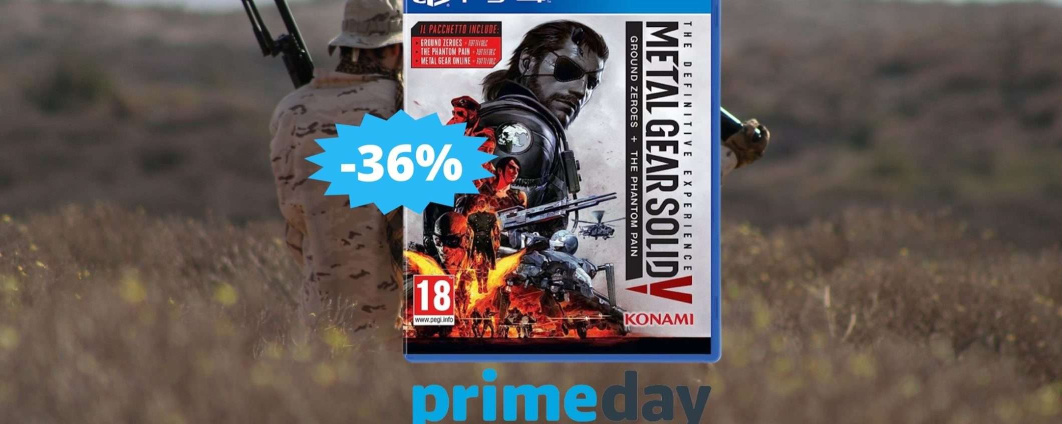 Metal Gear Solid V PS4: SUPER sconto per il Prime Day