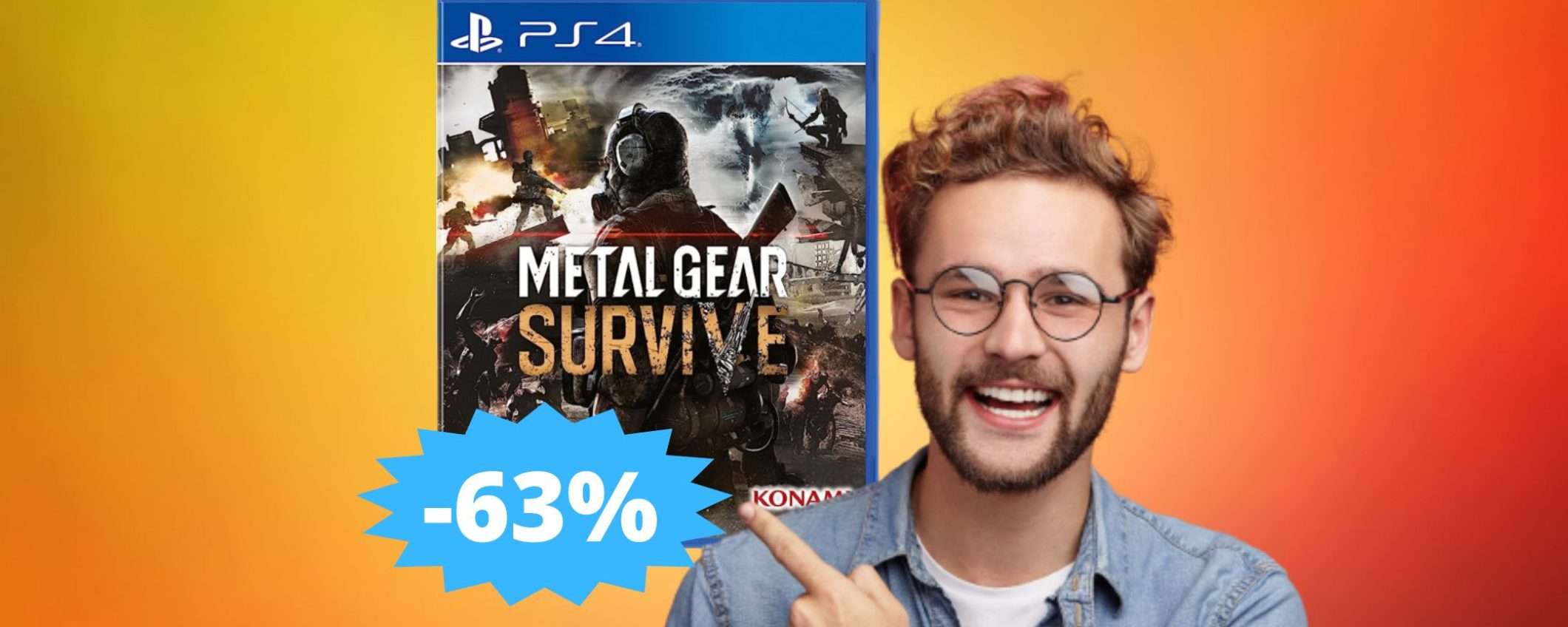 Metal Gear Survive PS4: sconto FOLLE del 63% su Amazon