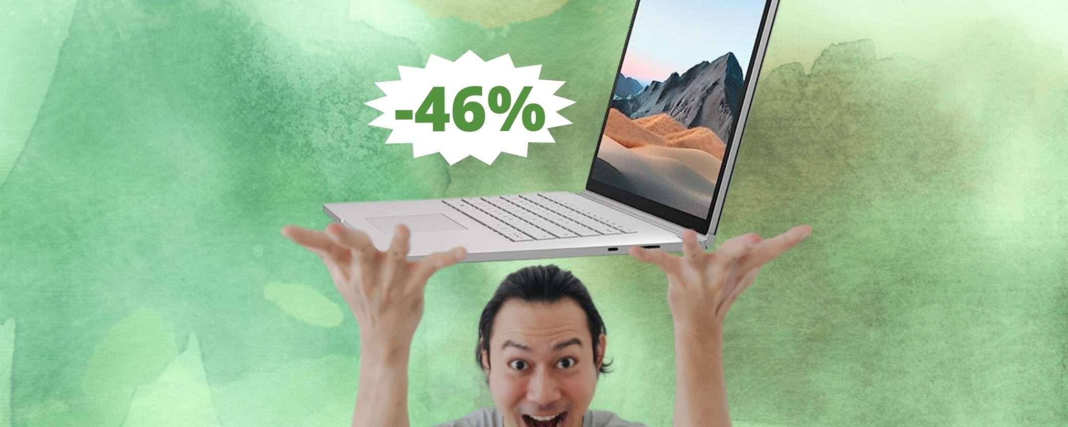 Microsoft Surface Book 3: sconto FOLLE del 46% su Amazon