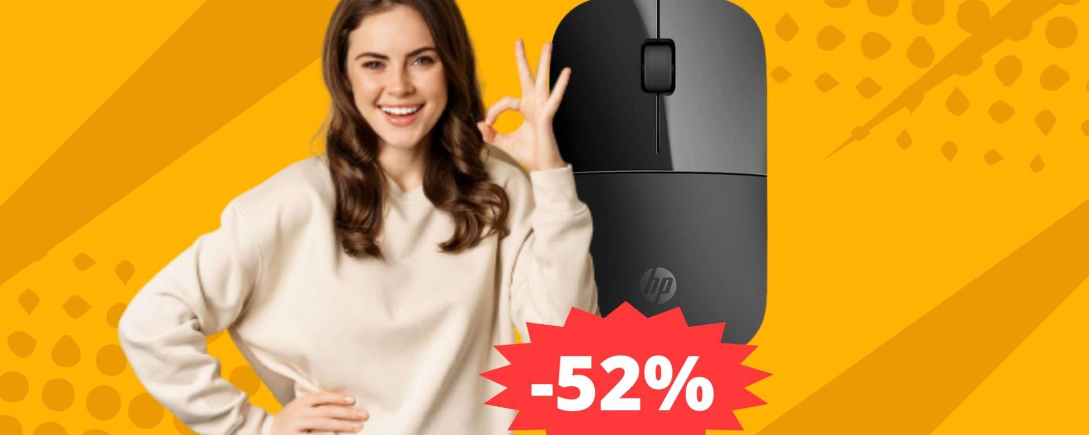 Mouse HP Sottile: sconto FOLLE del 52% su Amazon