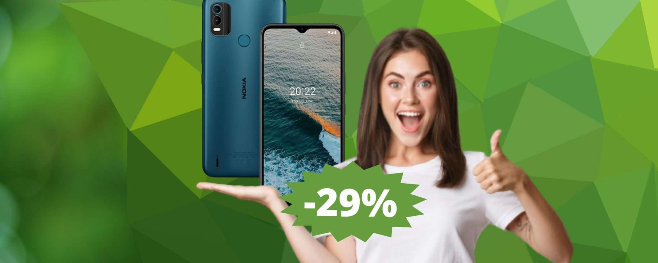 Nokia C21 Plus: lo smartphone essenziale, ma affidabile (-29%)