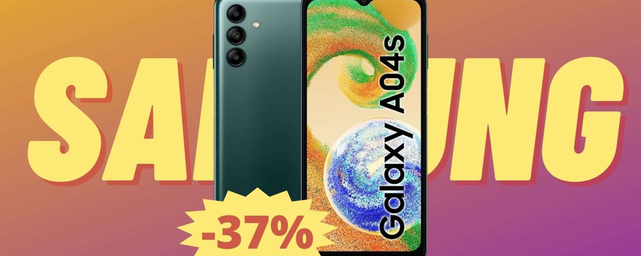 Samsung Galaxy A04s: MEGA sconto del 37% su Amazon