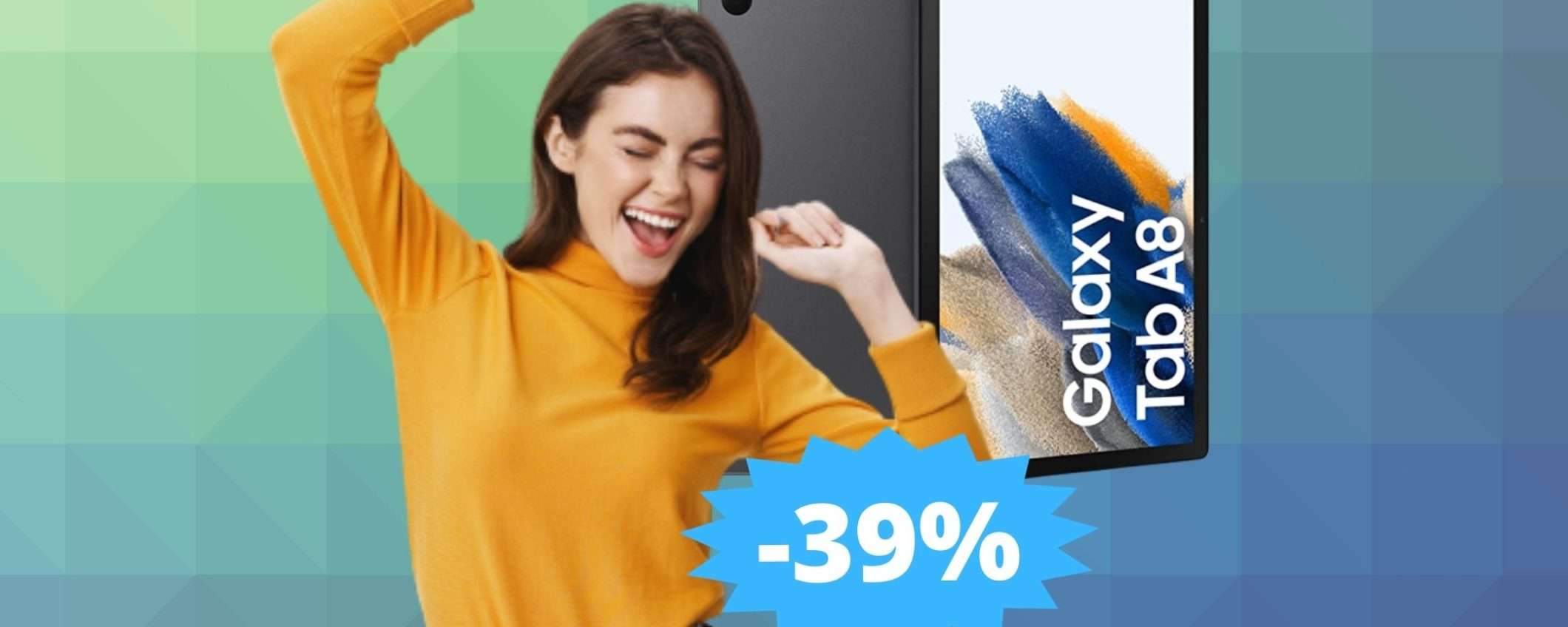 Samsung Galaxy Tab A8: un AFFARE da non perdere (-39%)