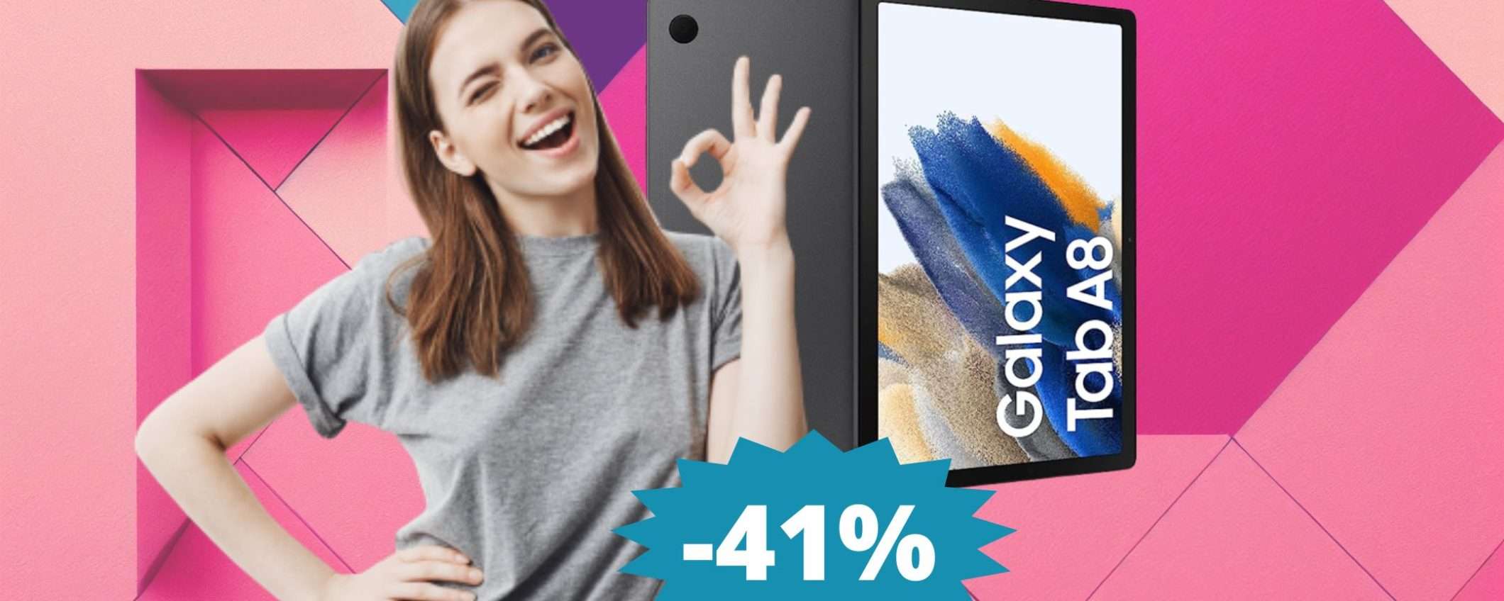 Samsung Galaxy Tab A8: il tablet più venduto su Amazon in MEGA sconto