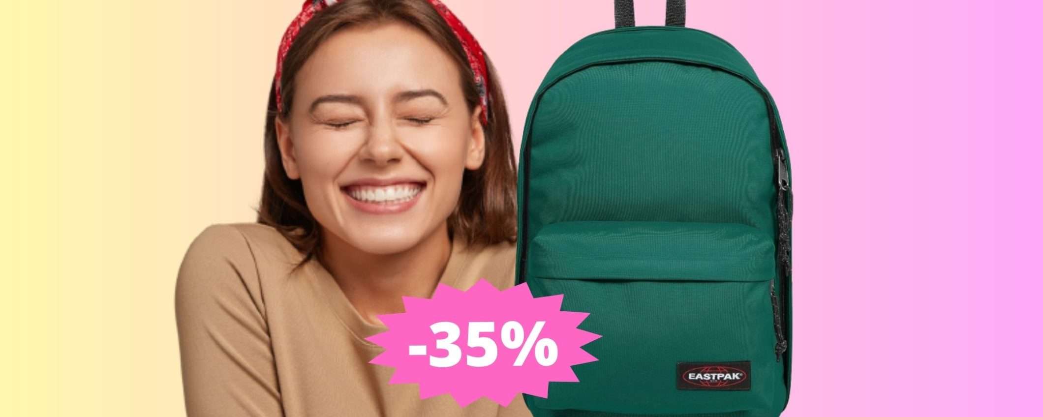 Zaino Eastpak: qualità in SUPER sconto del 35% solo su Amazon