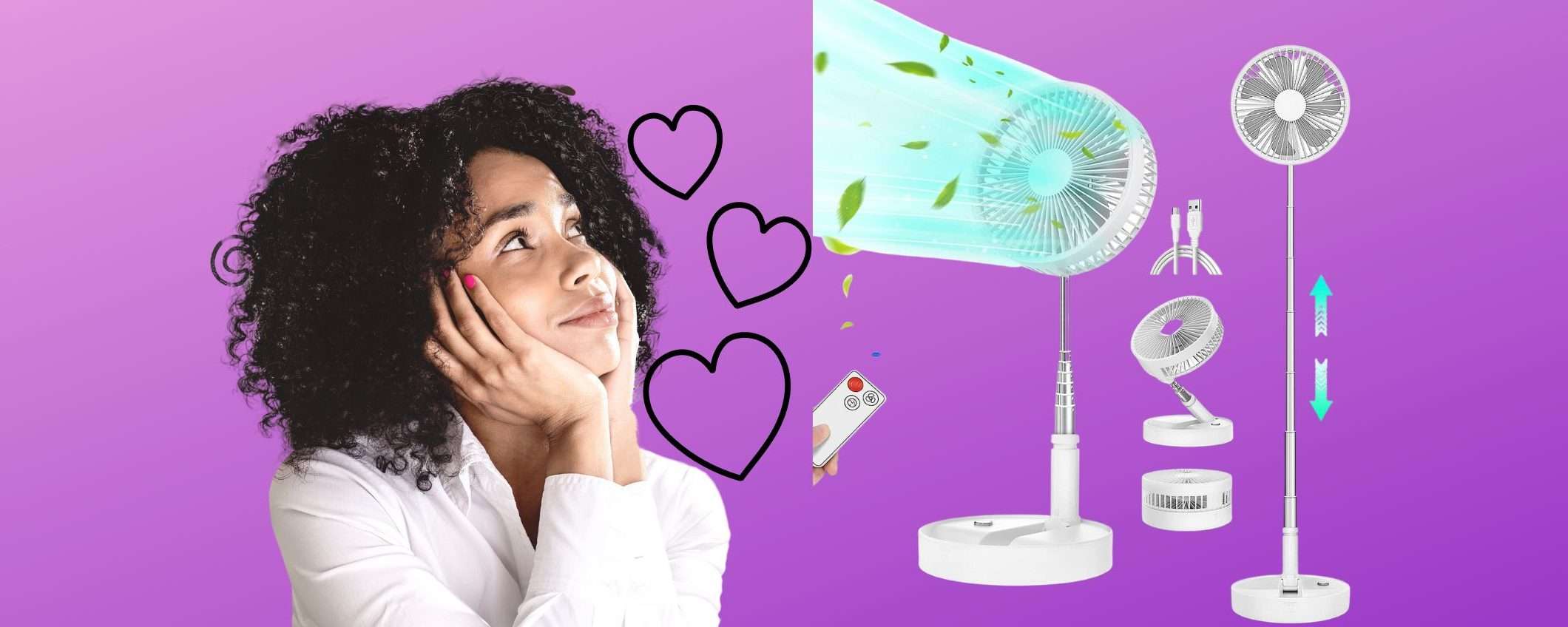 Il tuo alleato perfetto contro il caldo: il ventilatore senza fili è GENIALE e in super sconto