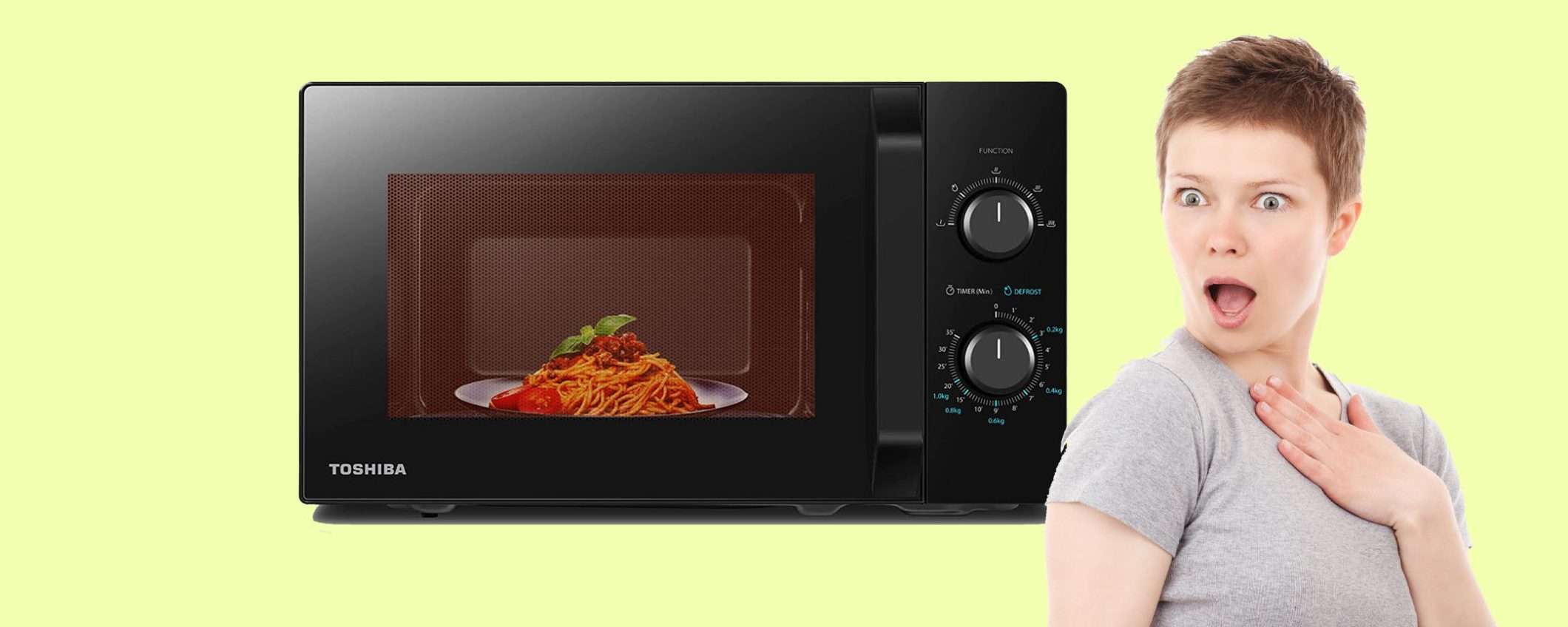 Forno a microonde Toshiba da 20 litri: sconto IMPERDIBILE