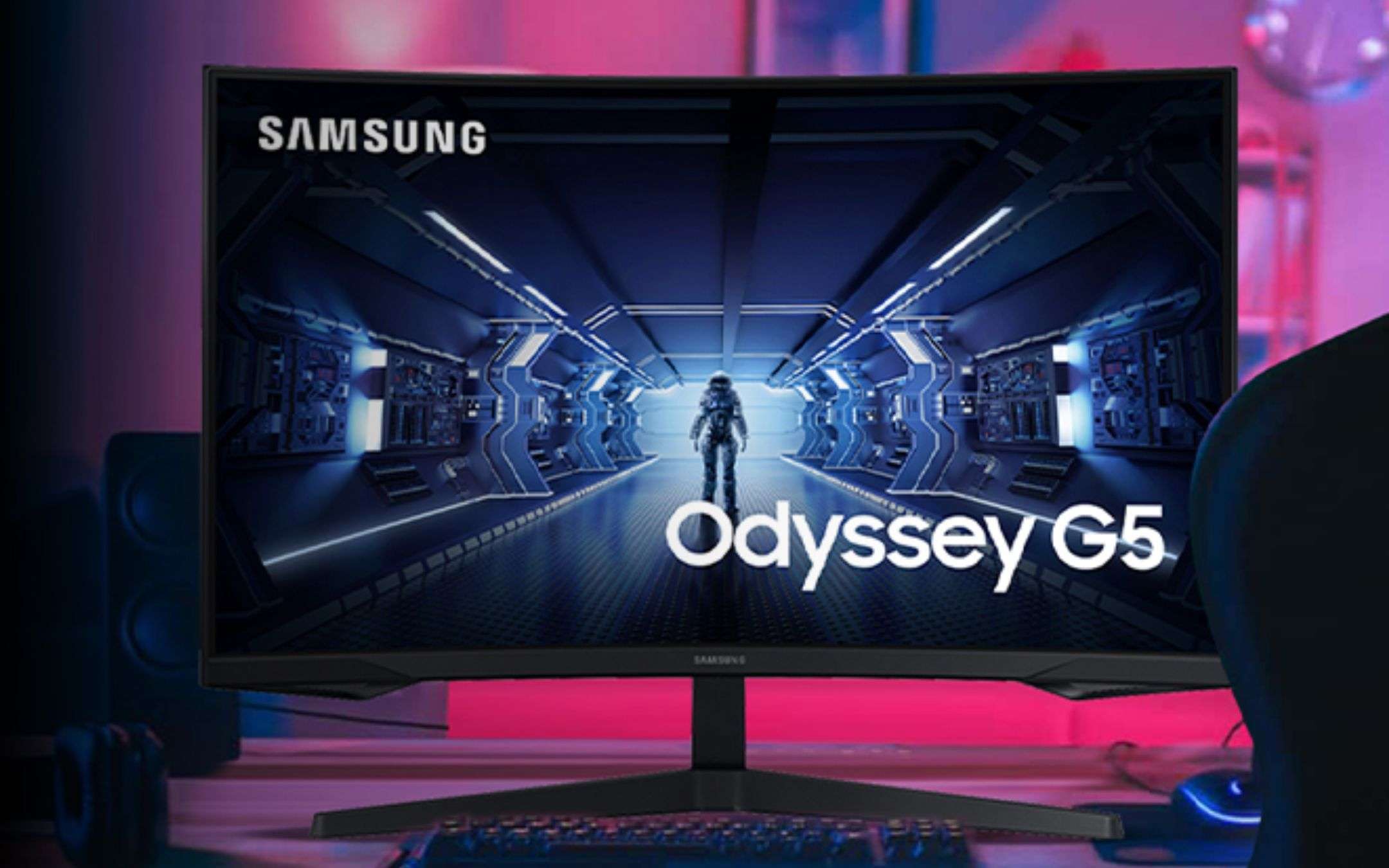 Samsung Gaming Monitor Odyssey G5 in offerta: il prezzo crolla a 286€