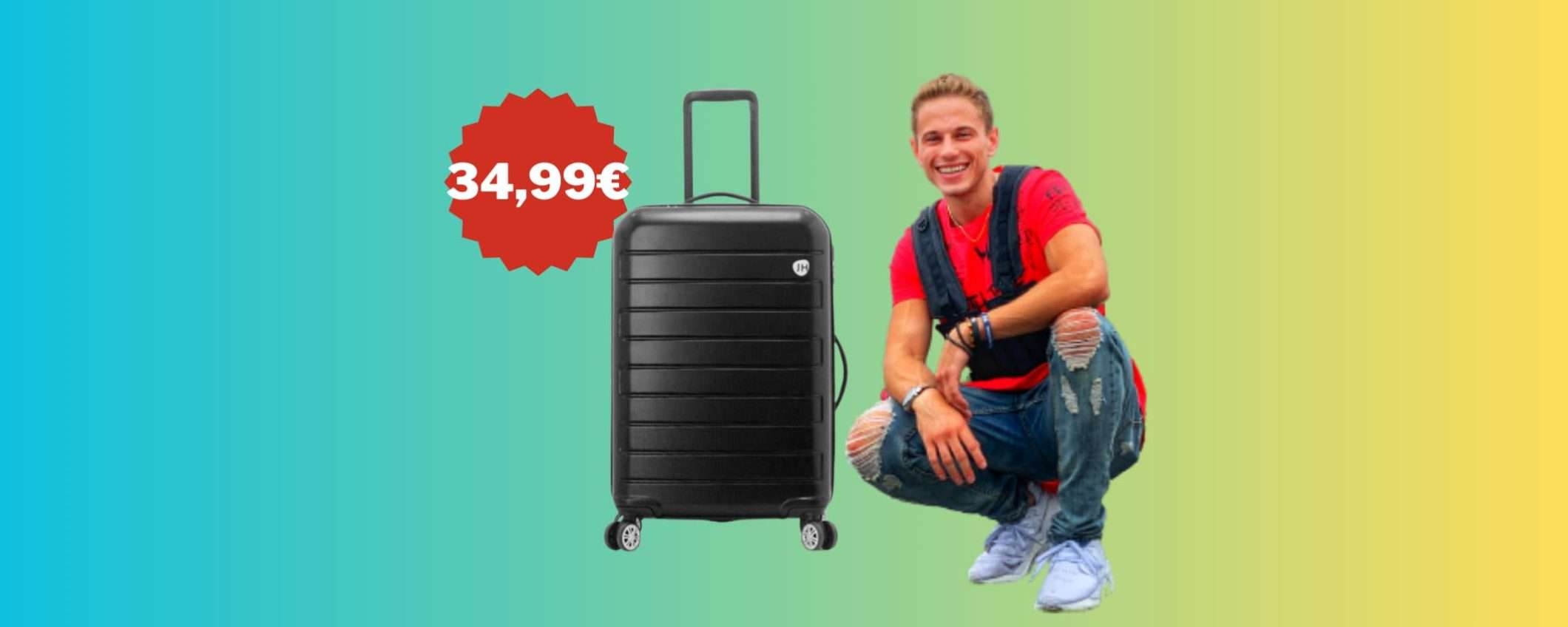 Trolley cabina rigido Joia Home in offerta a 34,99 euro da Unieuro