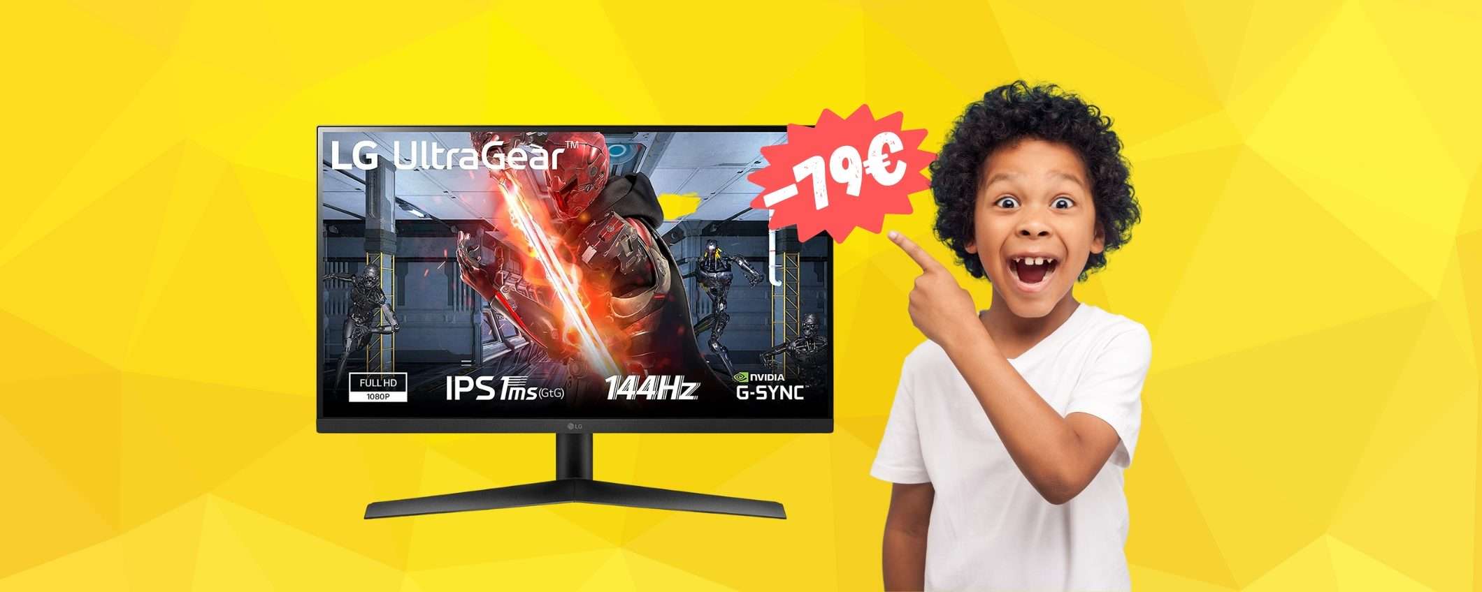 LG UltraGear: il monitor gaming dei SOGNI in SCONTO di 79€