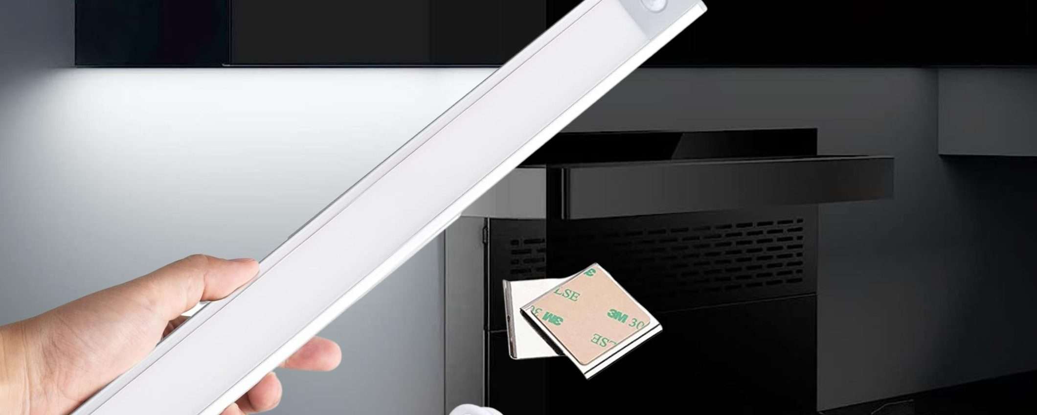 Luce automatica wireless da 40cm con 72 LED: prezzo RIDICOLO (15€)