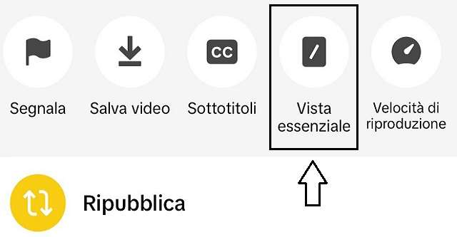 Attivare la modalità essenziale su TikTok