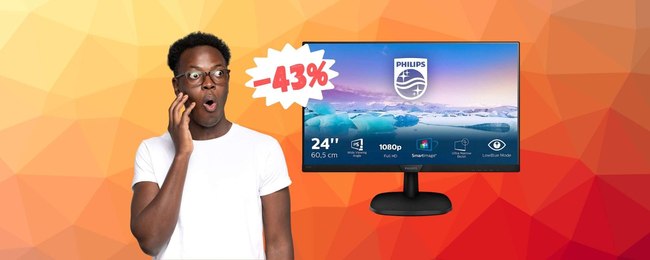 Monitor Philips da 24