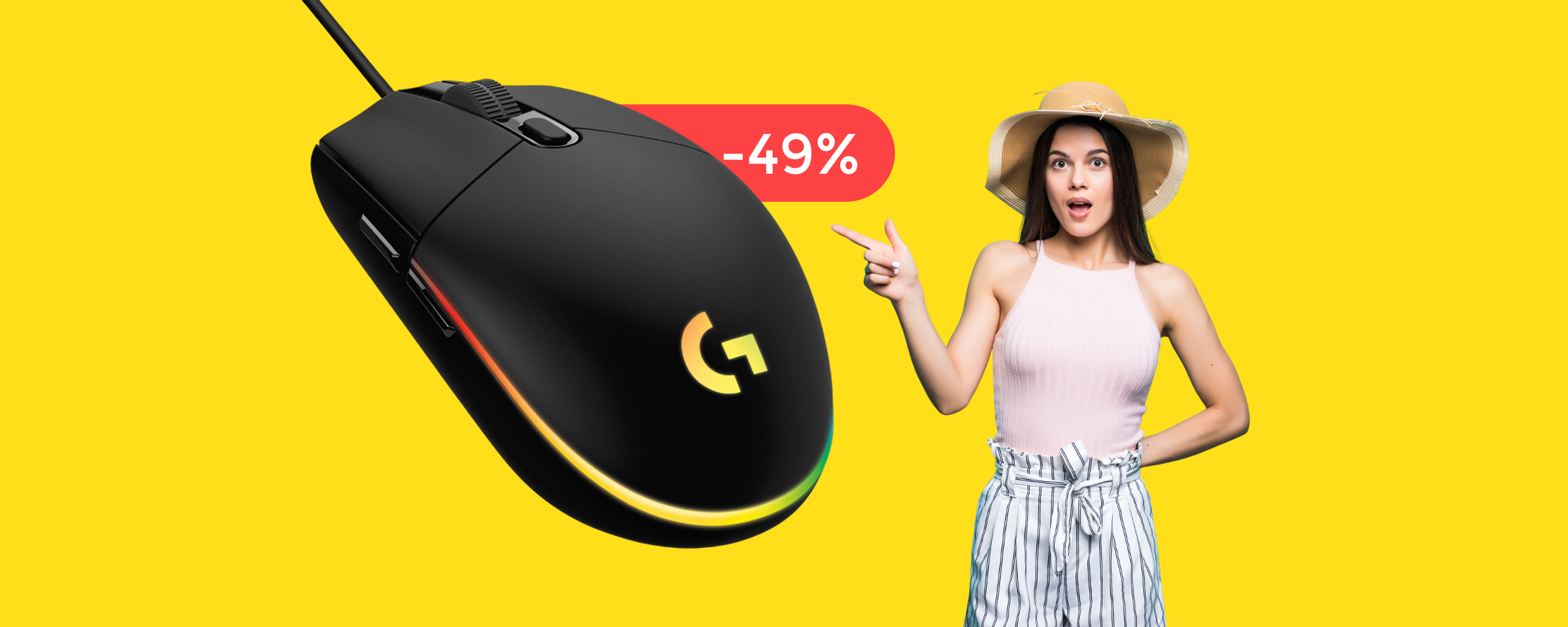 Mouse gaming Logitech, un AFFARE a quasi metà prezzo: solo 20€