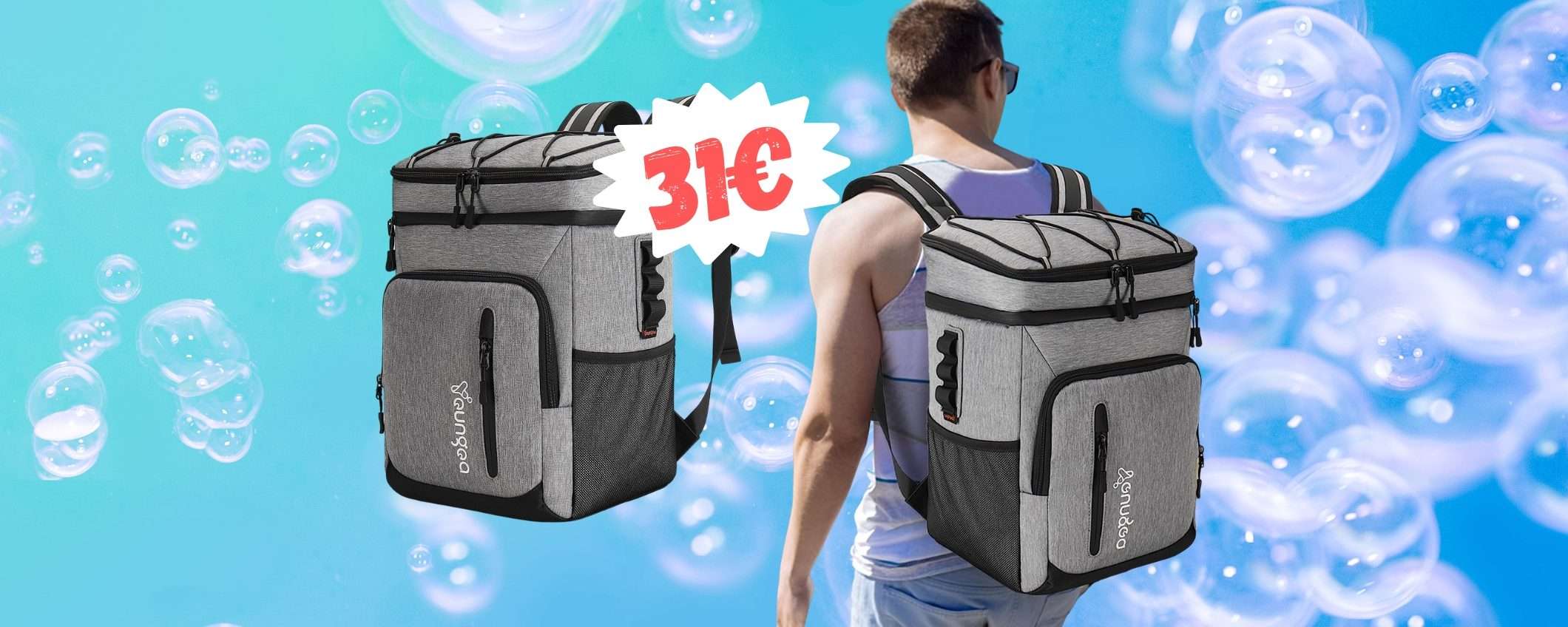 Non partire in vacanza senza questo ZAINO TERMICO a soli 31€