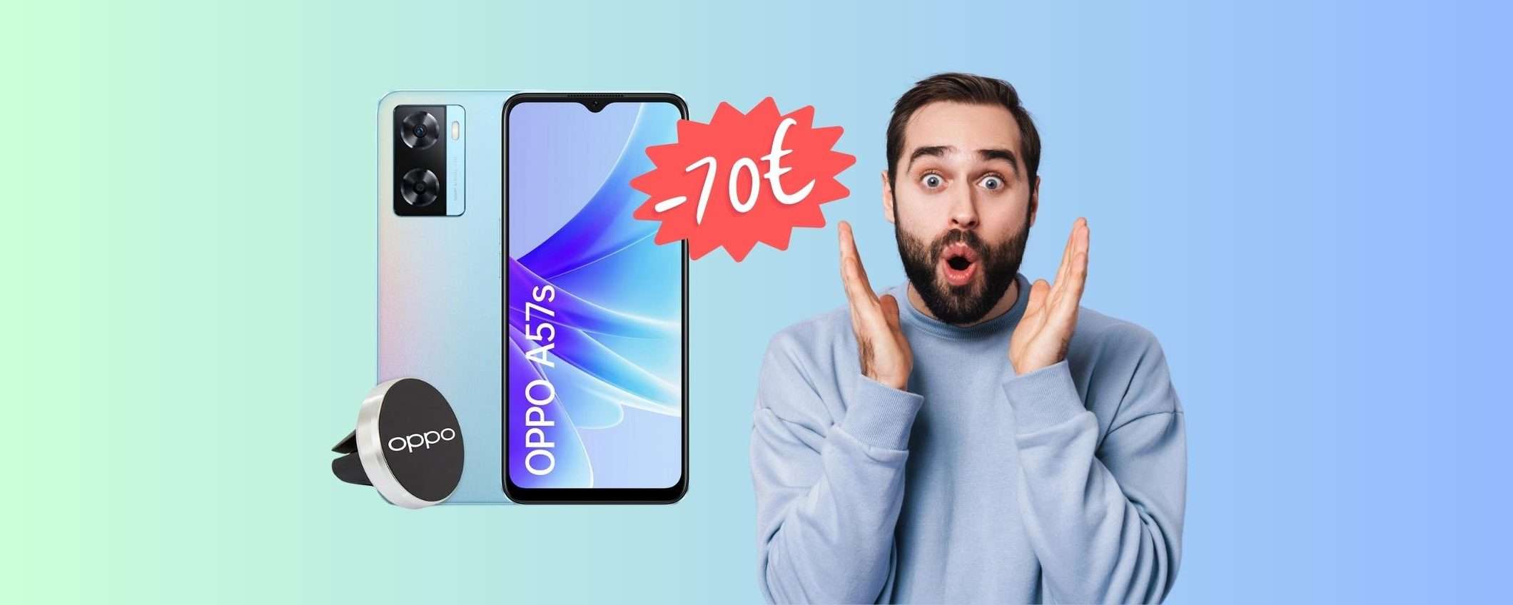 OPPO A57s a 159€ in esclusiva Amazon con il Prime Day