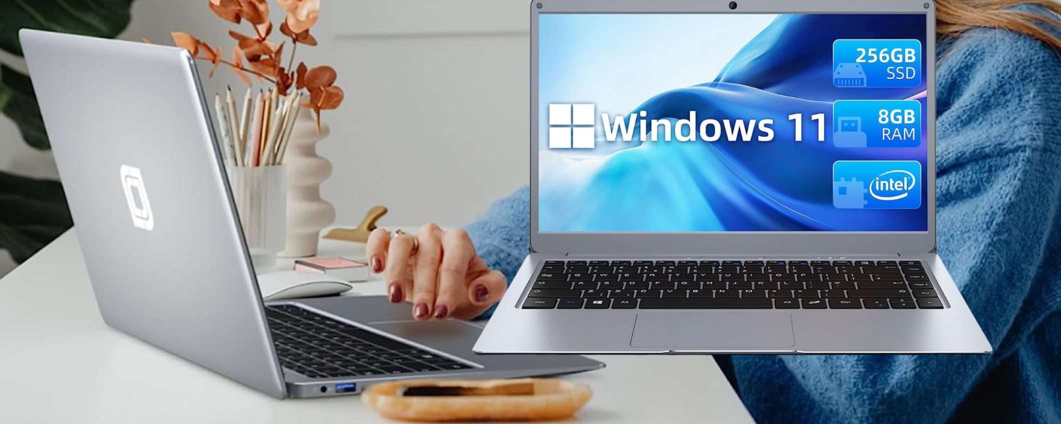 Sconto 70% per questo PAZZESCO portatile: RAM 8GB e Windows 11 (209€)