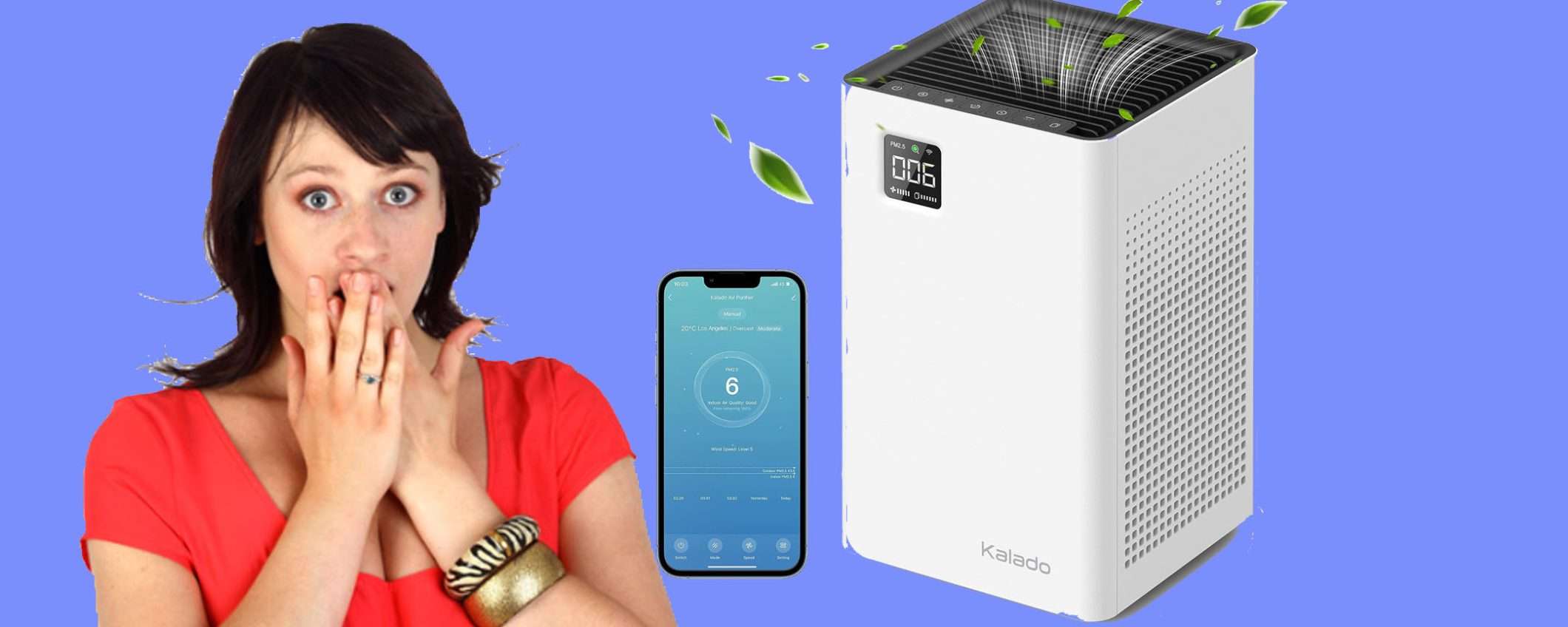 Purificatore d'aria smart con Alexa: sconto coupon del 40%, pazzesco