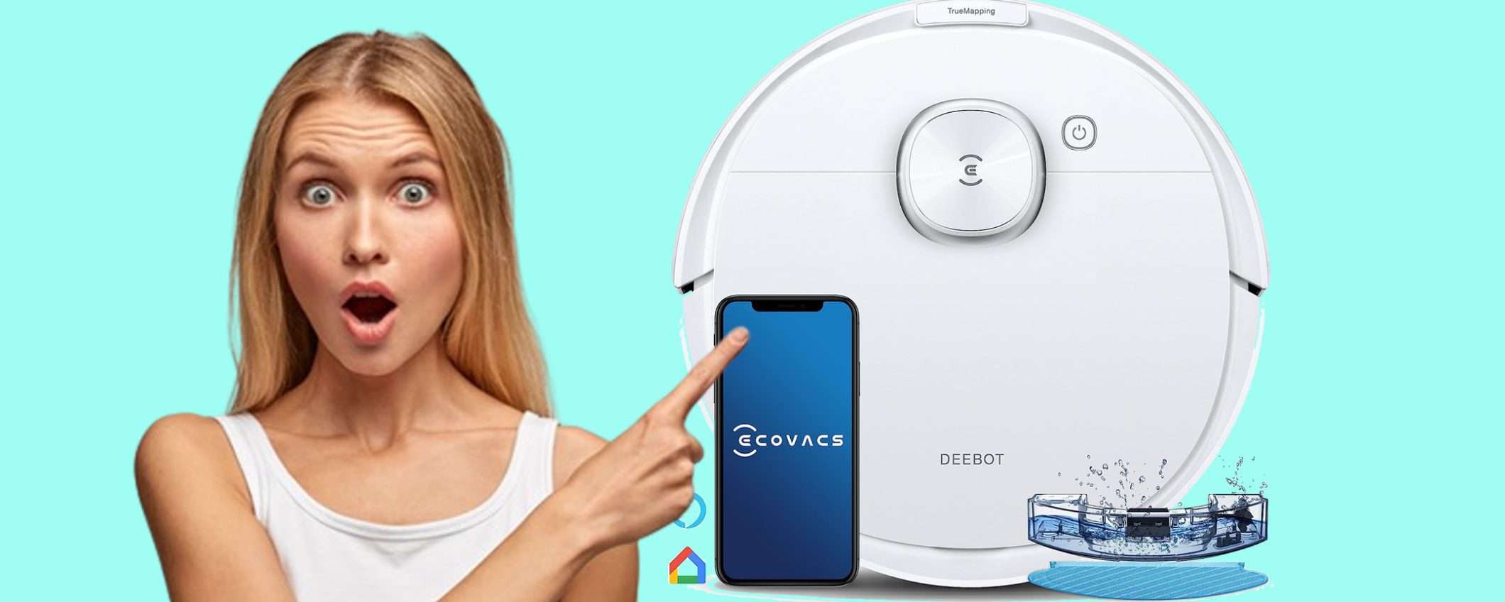 Robot aspira e lava Ecovacs potente e silenzioso: sconto di 150€!