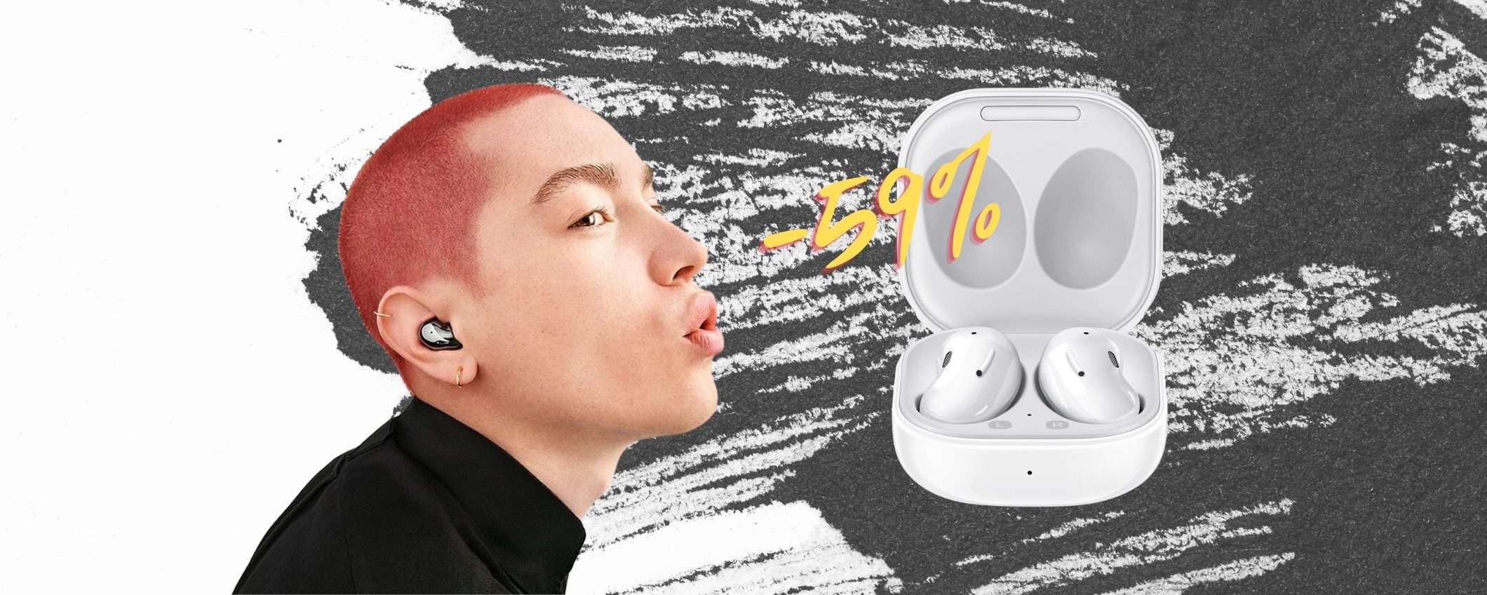 Samsung Galaxy Buds Live in SCONTO FOLLE del 59%