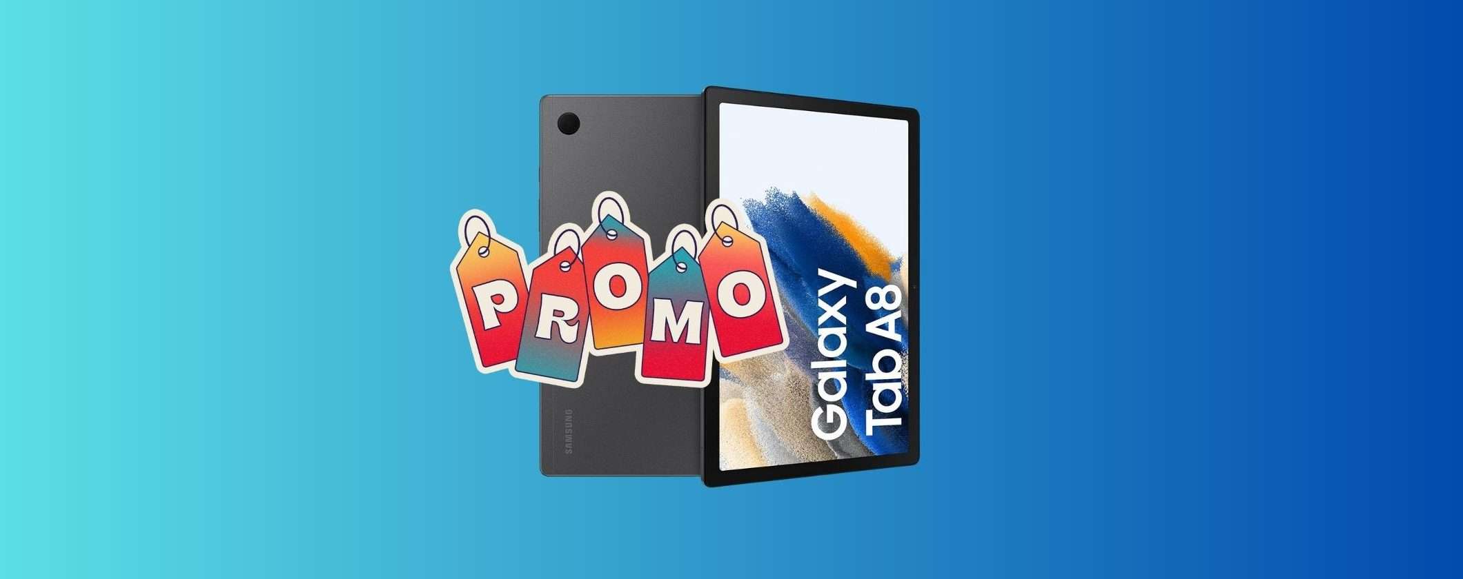 Samsung Galaxy Tab A8: CROLLA il PREZZO al Prime Day