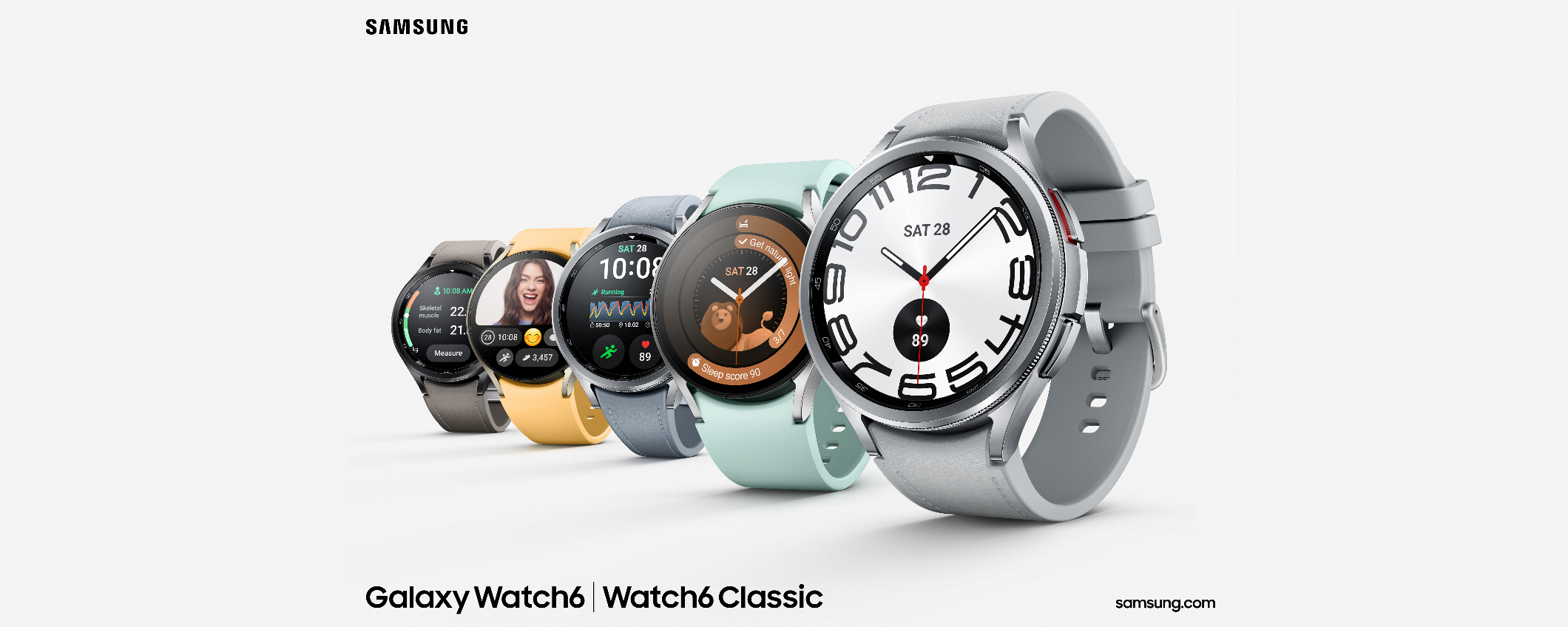 Samsung Galaxy Watch6 e Galaxy Watch6 Classic UFFICIALI