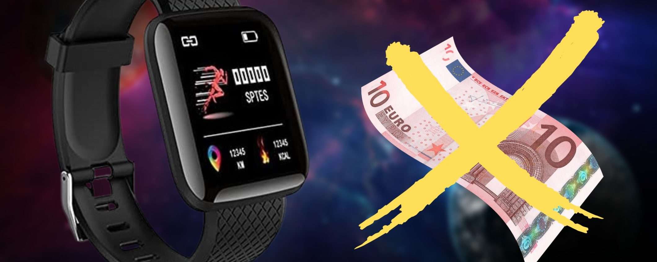 Lo smartwatch costa 9€ su Amazon: prezzi FUORI CONTROLLO